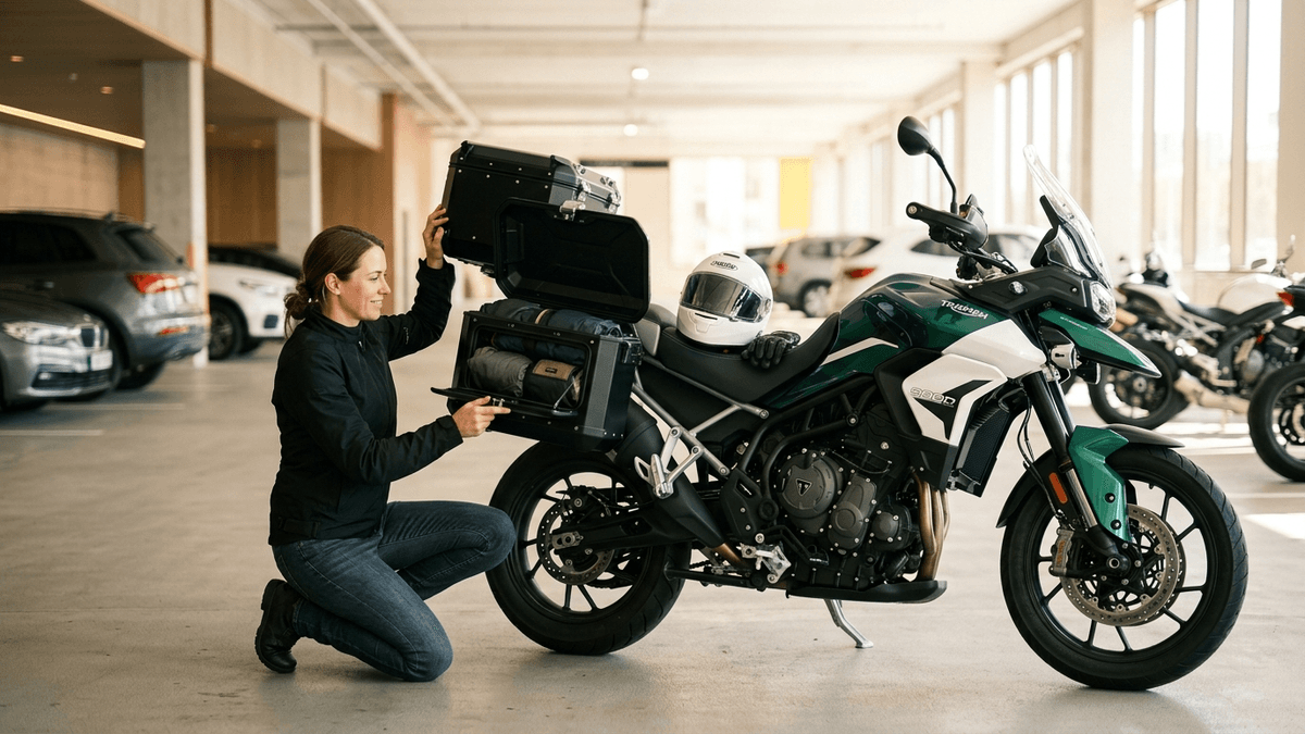 Seguro moto accesorios: qué cubre si llevas baúl, maletas o extras no de serie — Seguro moto accesorios: declara factura, valor y fotos; 5 datos evitan exclusiones por baúl, maletas