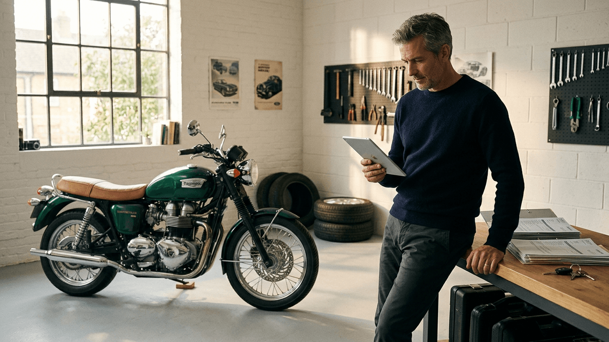 Seguro moto clásica: precio y cómo asegurarla en 2026 — Seguro moto clasica desde 60 €/año: requisitos, valor acordado y diferencias entre clásica, antigua