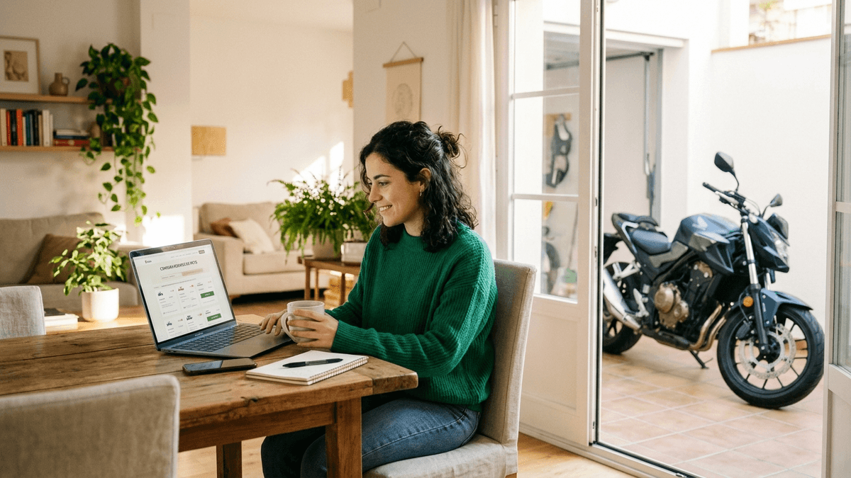 Seguro moto segunda mano: cuánto cuesta asegurar una moto de segunda mano en España — Desde 90 €/año: seguro moto segunda mano, factores, modalidades y perfiles para evitar pagar de más